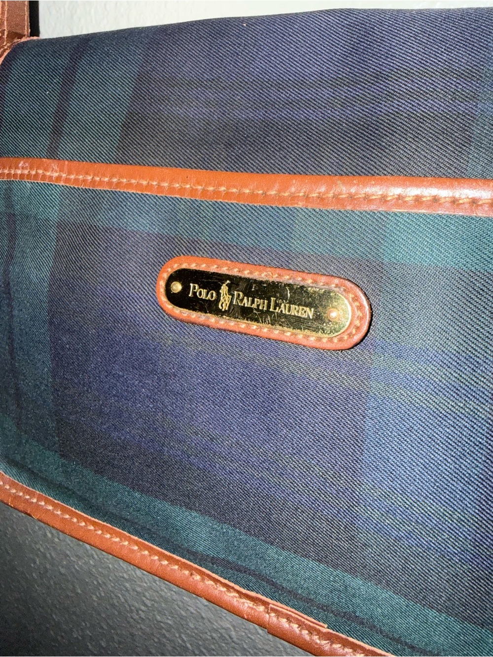 Vintage Polo by Ralph Lauren
Blackwatch Plaid Crossbody Bag
Leather Trim - Picture 4 of 9